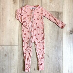 Wildbird Faline CloudBlend™ Footed Pajamas Zip Footie Sleeper 6-12 Month NWOT